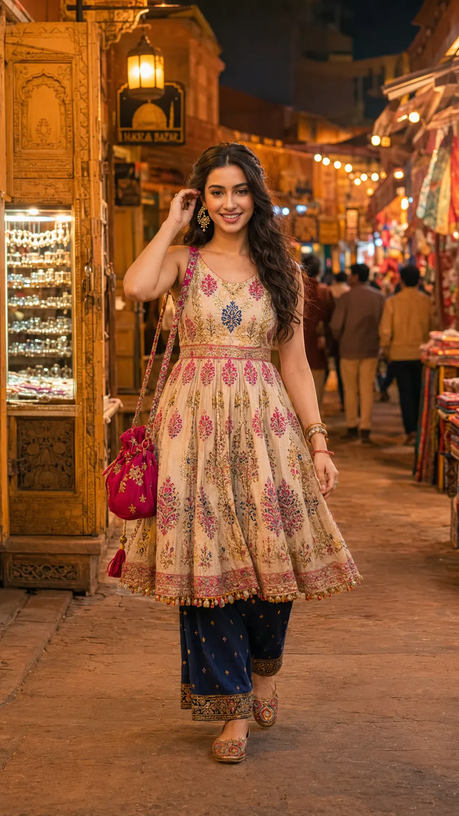  Jaipur Night Bazaar Cinematic Portrait